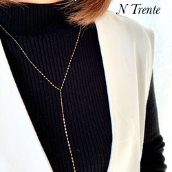 k18スクリューチェーンネックレス スライドアジャスター付き 気分が