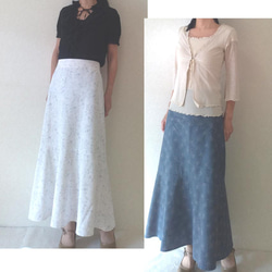 【張り合せなし型紙】大人 マーメイドスカート　S~5L 3枚目の画像