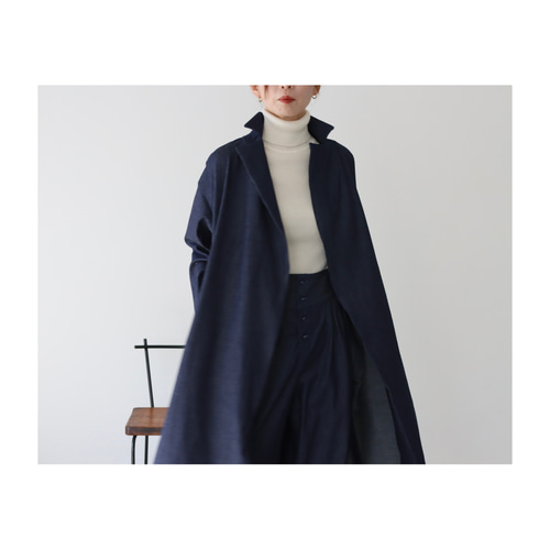 岡山県倉敷市児島デニムで魅せる、オーバーめなデニムコート／8