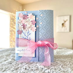 再販売】手作りバースデーカード 145 メッセージカード Lily