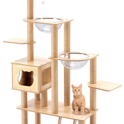 キャットタワー 木製 猫顔 猫窓 宇宙船カプセル 大型猫 据え置き キャットタワー 木製 猫顔 猫窓 宇宙船カプセル 大型猫 据え置き