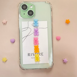 くまグミのスマホケース（たて）【iPhone全機種対応】レジン iPhone16
