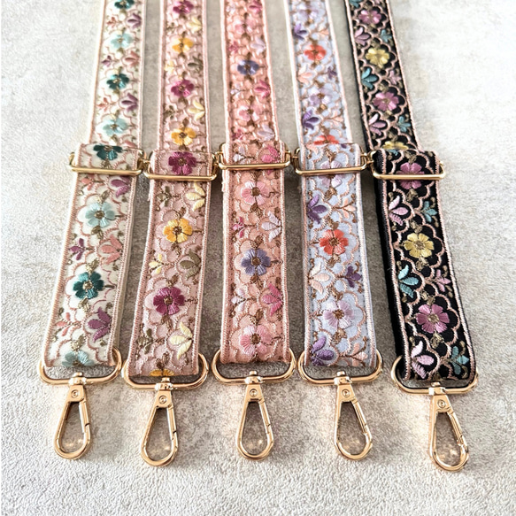 印度刺繡絲帶智慧型手機肩帶肩帶多彩摩洛哥 第2張的照片