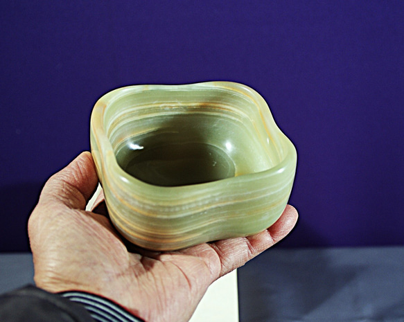 天然メノウ 緑瑪瑙椀 抹茶椀 天然メノウ 緑瑪瑙椀 抹茶椀 【公式通販】