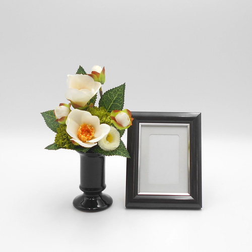 ♕* 大きな蓮の 大きめ仏花 ♤* ペットお供えにも♪ 造花   花器付き ♧* ♕* 大きな蓮の 大きめ仏花 ♤* ペットお供えにも♪ 造花