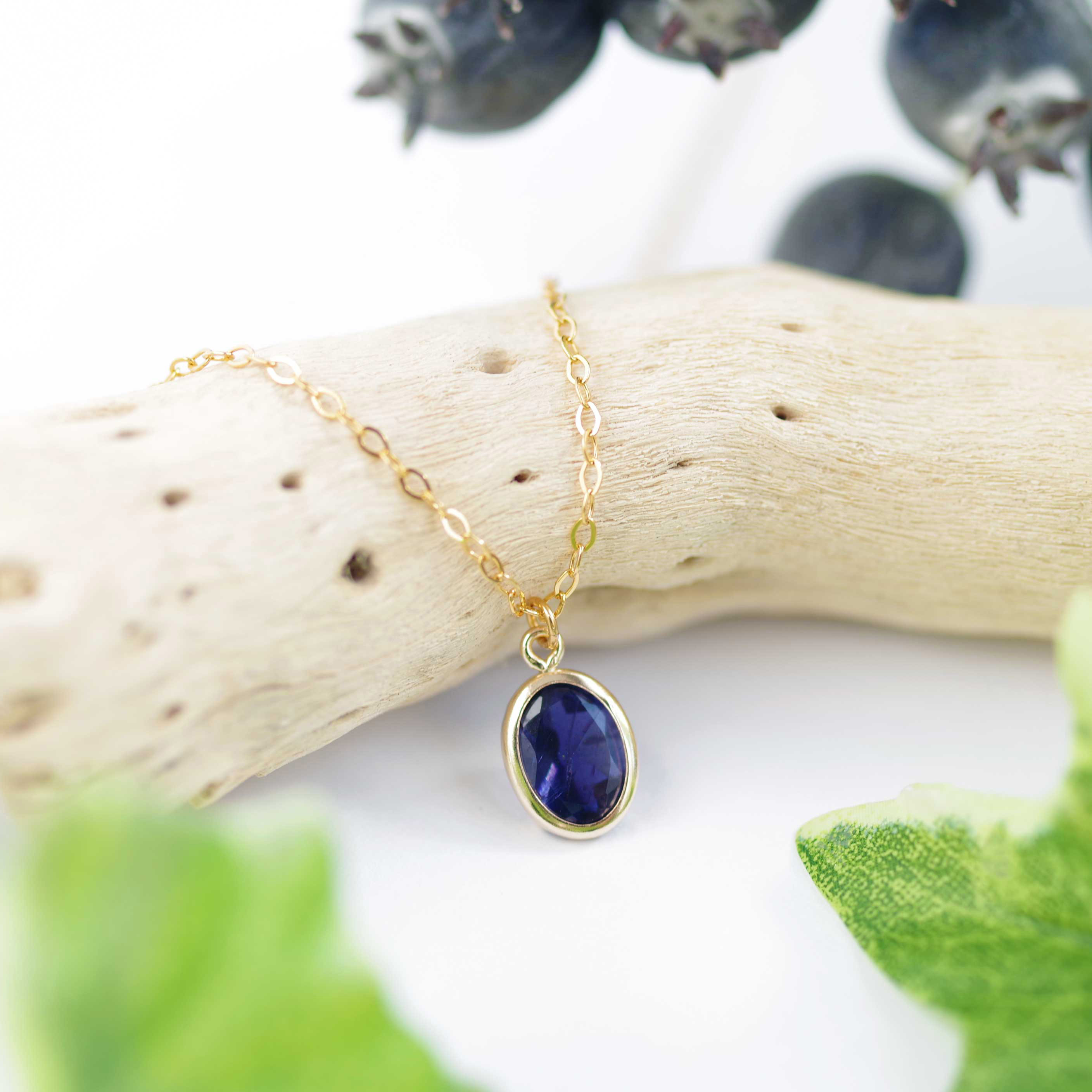 K14GF【iolite】アイオライト・ネックレス［アイオライト］