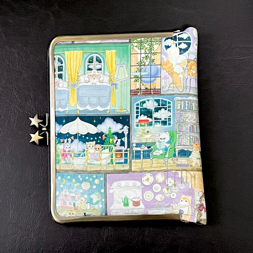 ユキエモン♥がま口バッグ♥ハンドメイド Creema限定春の福袋2025『yukiemon』がま口ブックカバー&ペンケースの