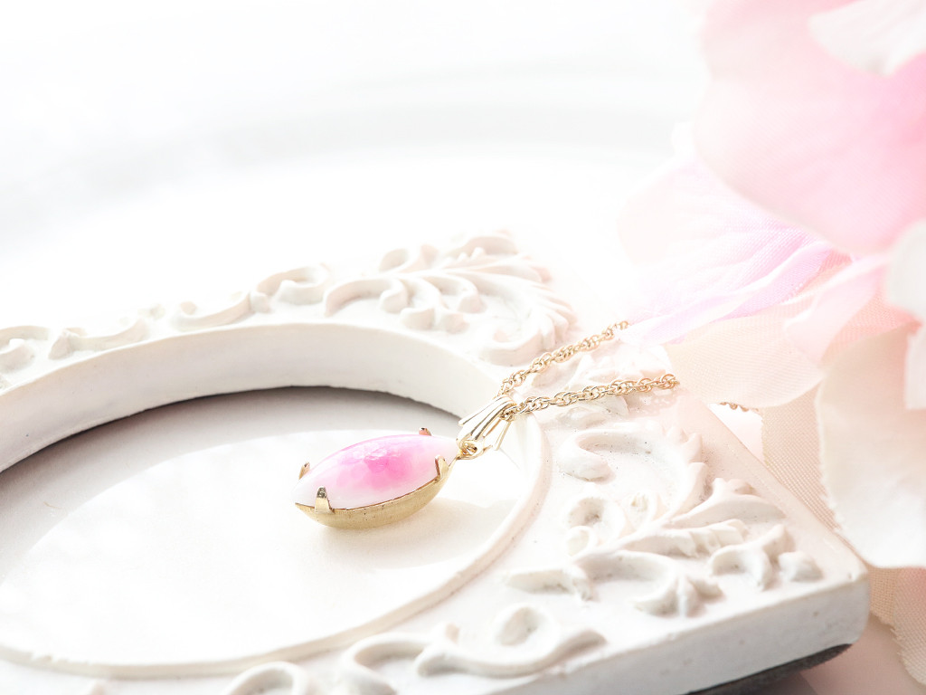 桜2026 春限定2026 数量限定 ヴィンテージ 桜 ピンク 春 ネックレス