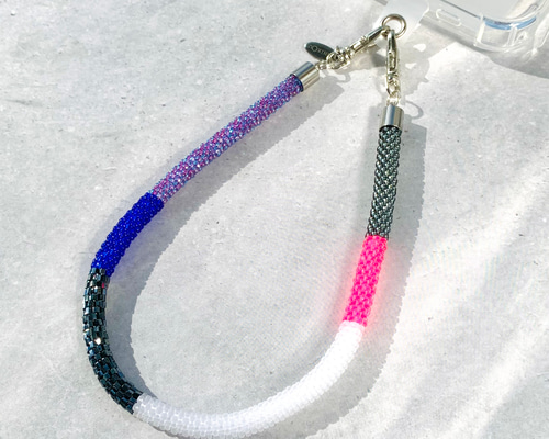 マルチストラップ[C22]:ビーズストラップ スマホストラップ ハンド