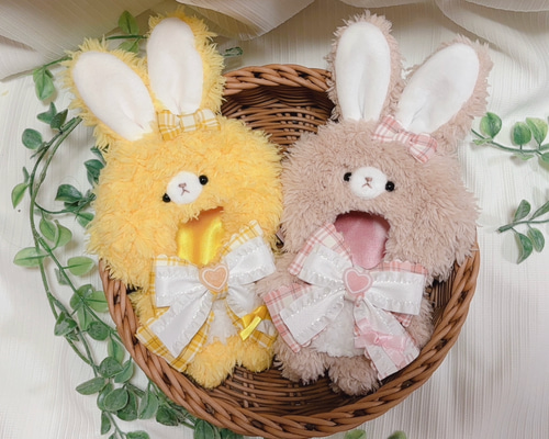 10-14cm ぬいぐるみ用 着ぐるみ ぬい服 うさぎ ぬいぐるみ aki