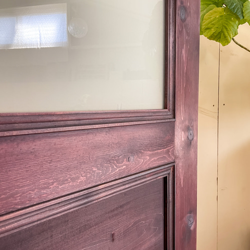 美容室向け壁掛けミラー 700×900 オーク無垢材ミラーフレーム