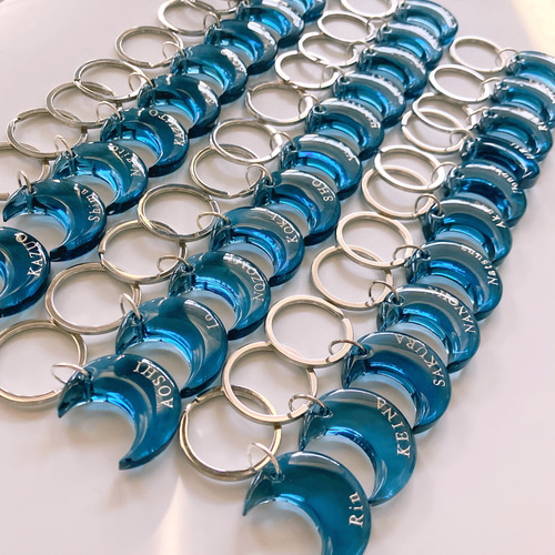 名入れ/言葉入れ無料】全12色 クリアカラー moon 月 三日月