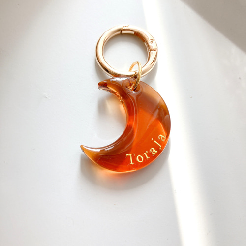 名入れ/言葉入れ無料】全12色 クリアカラー moon 月 三日月