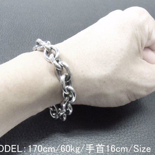 シルバー 925 小豆 チェーン 太目 ブレスレット【内周17cm】日本製 シルバー925 小豆ブレスレット【太タイプ】日本製 アズキ