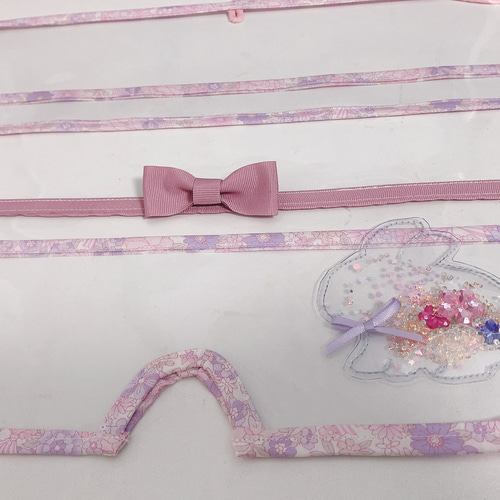 見本 半かぶせ用 ランドセルカバー ハンドメイド 透明かぶせカバー 半かぶせ横タイプ （COOLタイプ） - キッズ