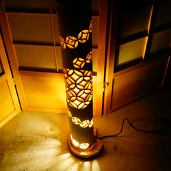 竹灯り 〜〜桜と和〜 竹灯籠 極太孟宗竹 彫刻 sada 通販 11231049