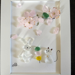 2023 干支 うさぎ 置物 卯 兎 縁起物 ガラス Glass Studio Uka