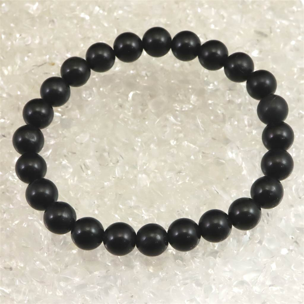 ヒマラヤンブラック 8mmブレスレット  ディレクトリカード付 19.8g #16677