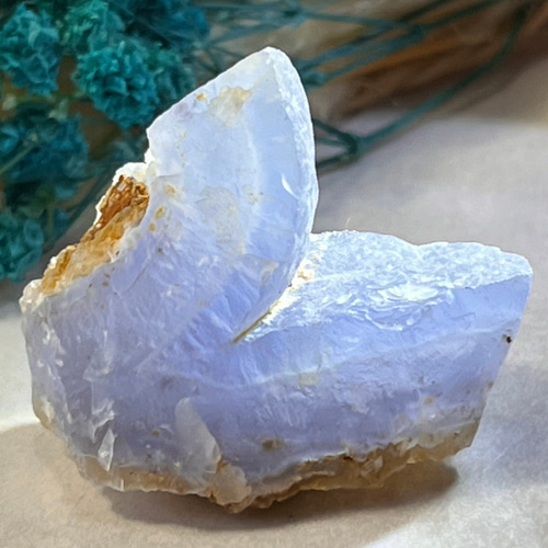 ポジティブの石☪︎⋆˚ ブルーレースカルセドニー 原石 ラフストーン