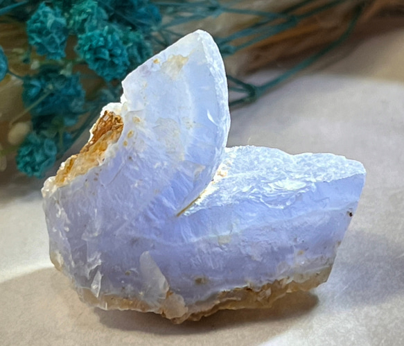 ポジティブの石☪︎⋆˚ ブルーレースカルセドニー 原石 ラフストーン