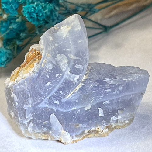 ポジティブの石☪︎⋆˚ ブルーレースカルセドニー 原石 ラフストーン