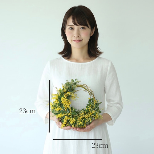 ⬛︎モモンガ⬛︎フレッシュミモザのリース フレッシュ ミモザのリース 1月から発送スタート 結婚式 卒業 入学 母