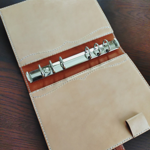 システム手帳プルメリアカービングバイブルサイズ