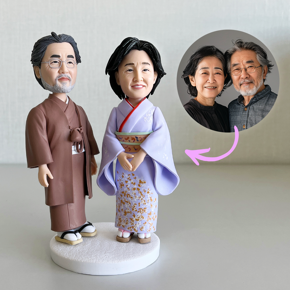 【多人オリジナルフィギュアI】写真からフィギュア制作✨自分のフィギュア✨敬の日プレゼント✨金婚式お祝いプレゼント