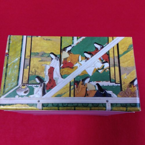 希少 姫ホタテ貝 貝合わせ（15組30枚) 、 貝桶セット 源氏物語絵巻