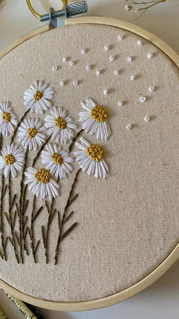 刺繍の手作りフラワーアート / 受注製作 タペストリー・壁掛け ぬくや