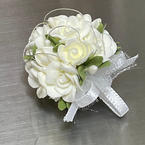 ミニチュア ドール用 クレイフラワー 薔薇のブーケ アートフラワー