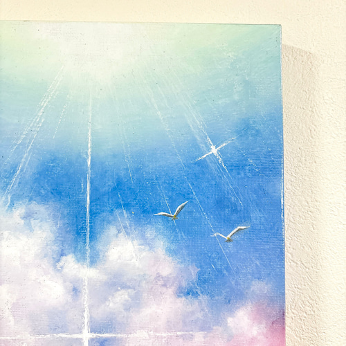 Earth【原画】海へ〜煌めき(チョークアート.オイルパステル画