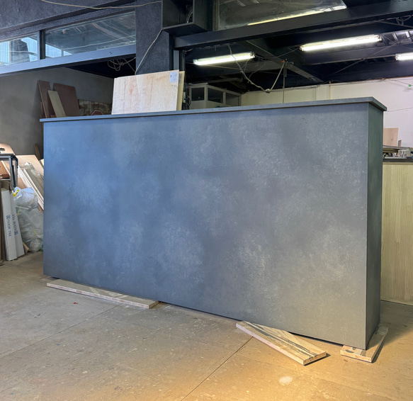 カウンター電子式美品グレー全部付属品有り動作確認済み 受付カウンター,レジカウンター,L字型,店舗用,鍵ロック,配線穴