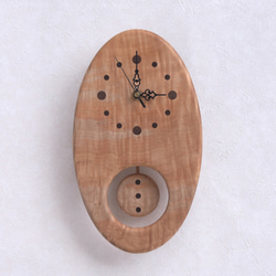 タマゴの振子時計（トチ） 1枚目の画像