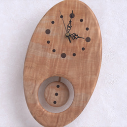 タマゴの振子時計（トチ） 3枚目の画像