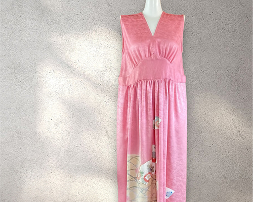 特別価格・正絹着物リメイク】和洋ミックス カクテルドレス ハイ