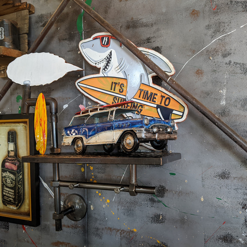 アメリカンヴィンテージ サーフショップ 壁掛け看板 アンティークサインボード アメリカンヴィンテージ サーフショップ 壁掛け看板 アンティーク