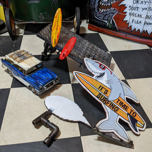 アメリカンヴィンテージ サーフショップ 壁掛け看板 アンティーク