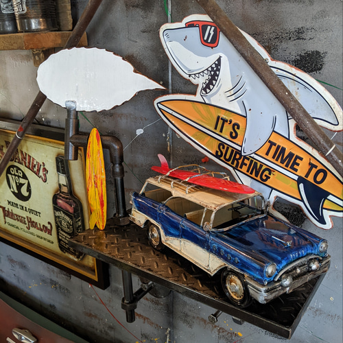 アメリカンヴィンテージ サーフショップ 壁掛け看板 アンティークサインボード アメリカンヴィンテージ サーフショップ 壁掛け看板 アンティーク