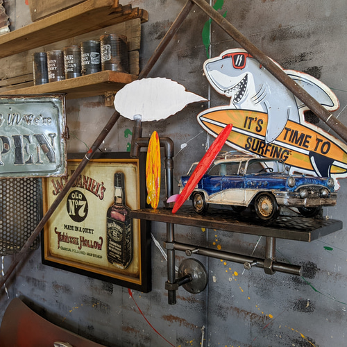アメリカンヴィンテージ サーフショップ 壁掛け看板 アンティーク