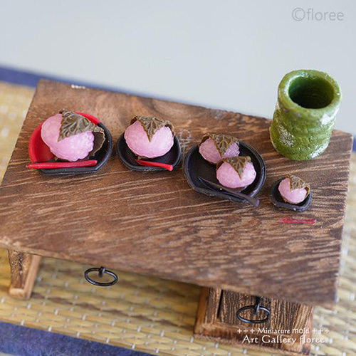 桜餅（道明寺）】/モールド/和菓子/さくらもち/餅/ 樹脂・レジン