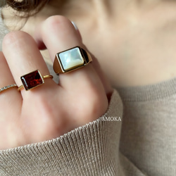 スモールステージ ダイヤモンド サファイア アンティークリング