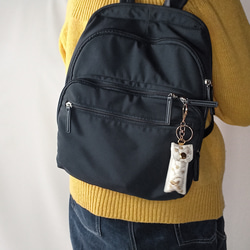リップクリームケース　No.8 インド刺繍リボン　キーホルダー　印鑑ケース　リップポーチ 9枚目の画像