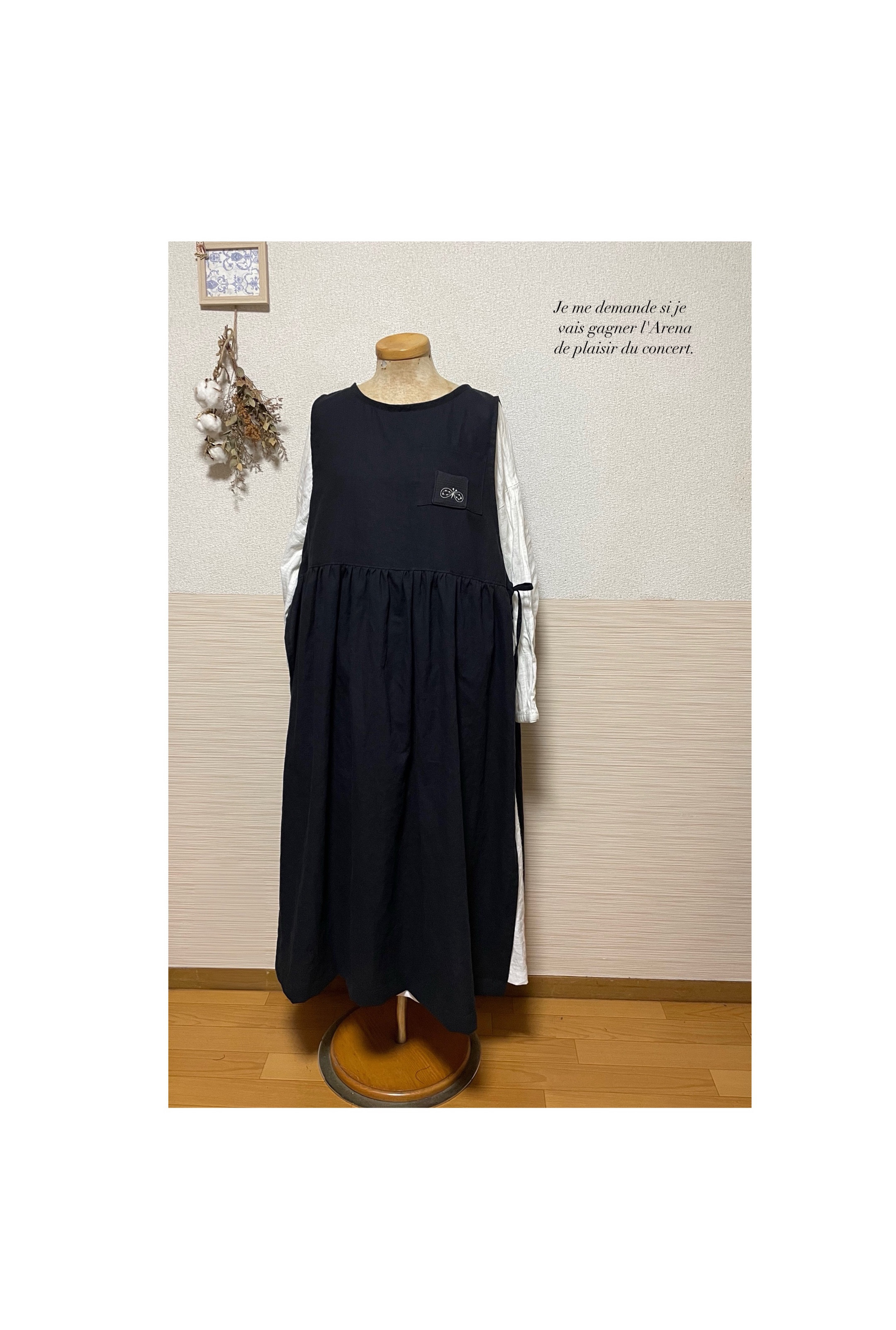 【極美品♡】ミナペルホネン　morning garden ワンピース　リネン　M