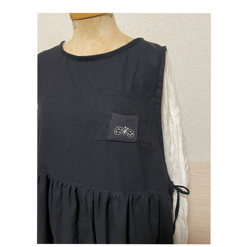 【極美品♡】ミナペルホネン　morning garden ワンピース　リネン　M ミナペルホネン mina perhonen morning gardenワンピース 38(10