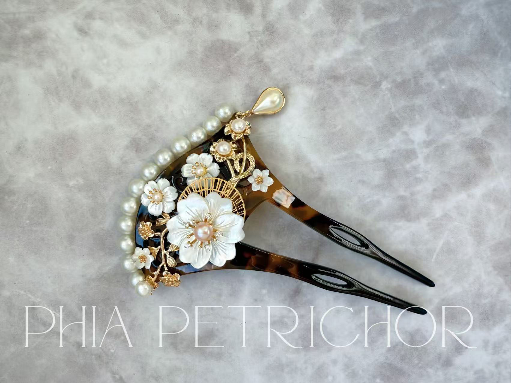 簪 和 K24GP 桜 かんざし バチ型 パール 簪 着物 髪飾り 留袖 着物 成人式 結婚式 卒業式