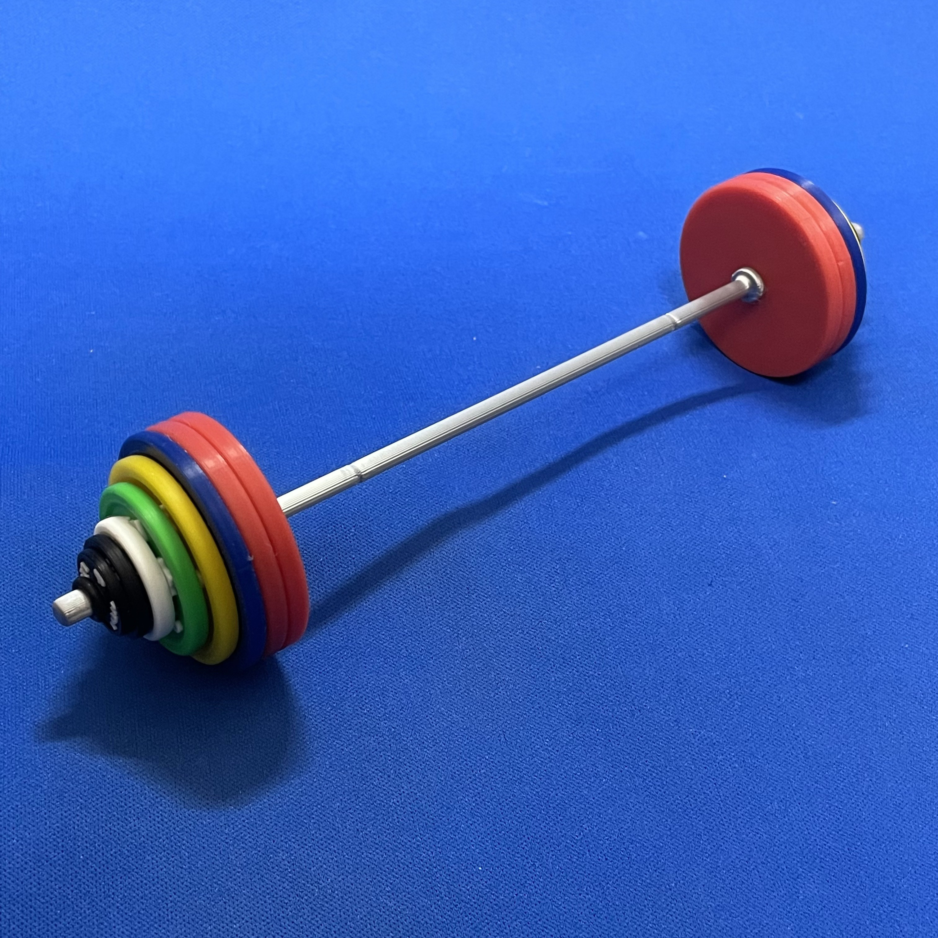 1/10ミニGYMシリーズ　バーベルセット(カラープレート) 4,200円