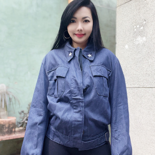 イタリア軍のデニムジャケット イタリア海軍の戦闘用ジャケット デニム