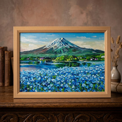 油絵 絵画 【十五夜の月】 絵画 HR 通販 14567464｜Creema(クリーマ