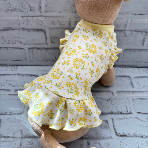 犬服 ミモザのワンピースとタンクトップ ペット服・アクセサリー